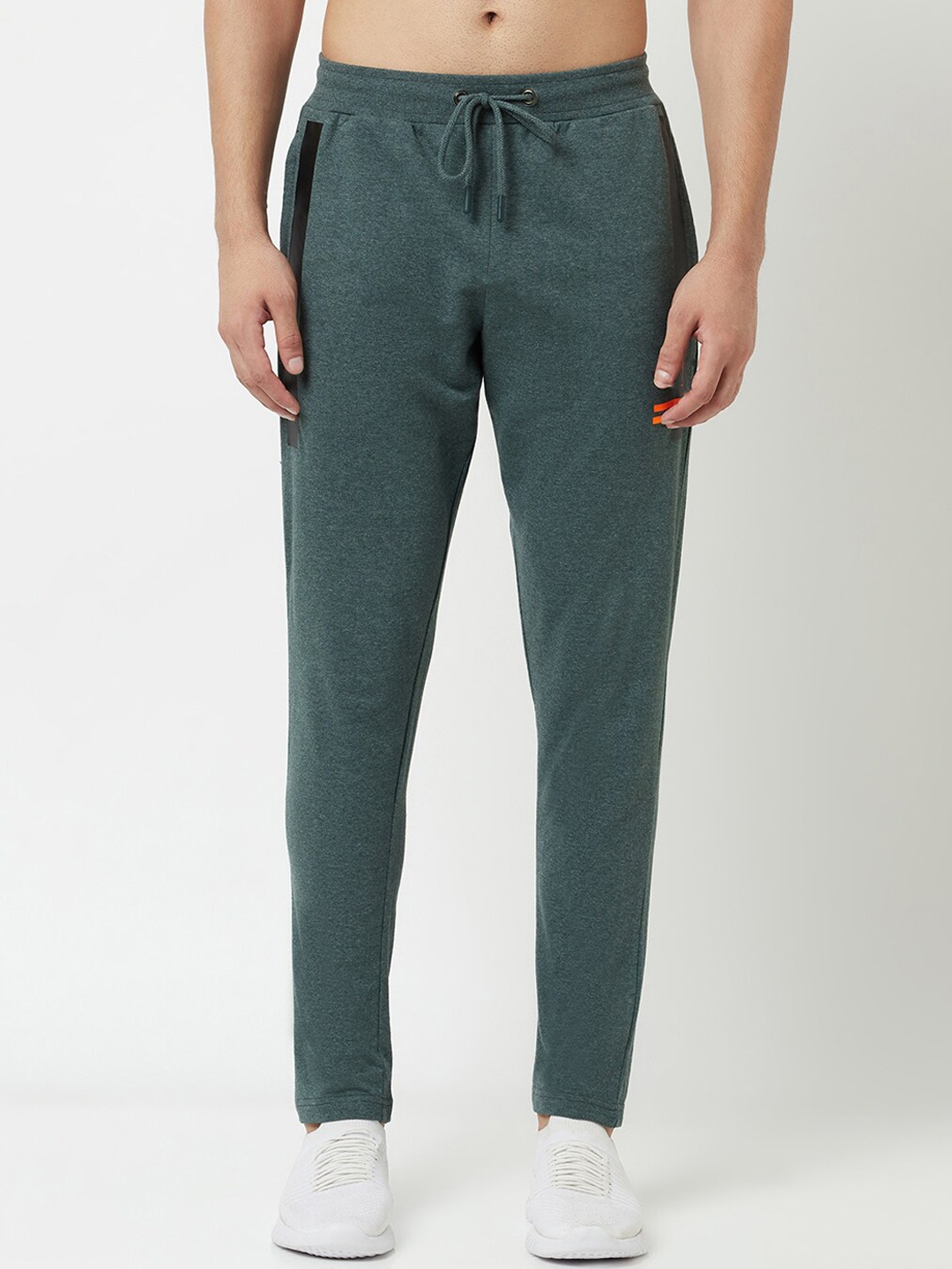 

HARBOR N BAY Men Side Strap Cotton Track Pant, Olive