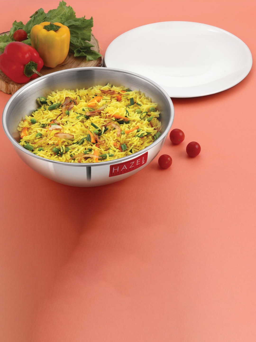 

HAZEL Triply Silver-Toned Stainless Steel Induction Bottom Tasra 2 Ltrs