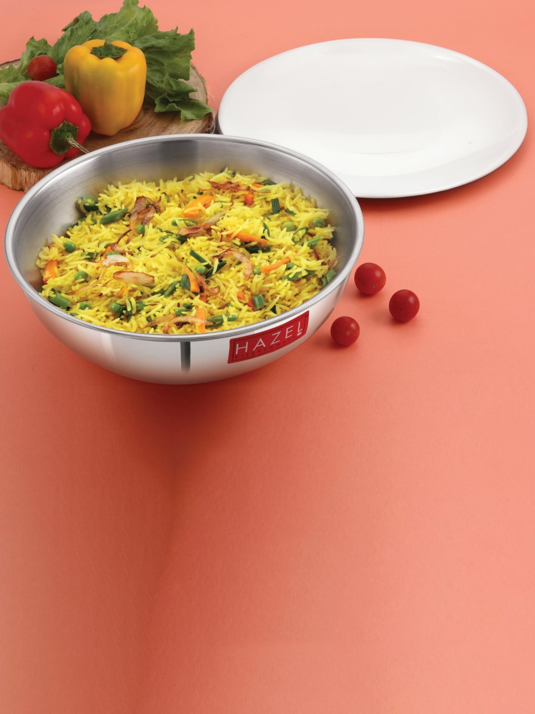 

HAZEL Triply Stainless Steel Induction Bottom Tasra 1.2 Ltrs, Silver
