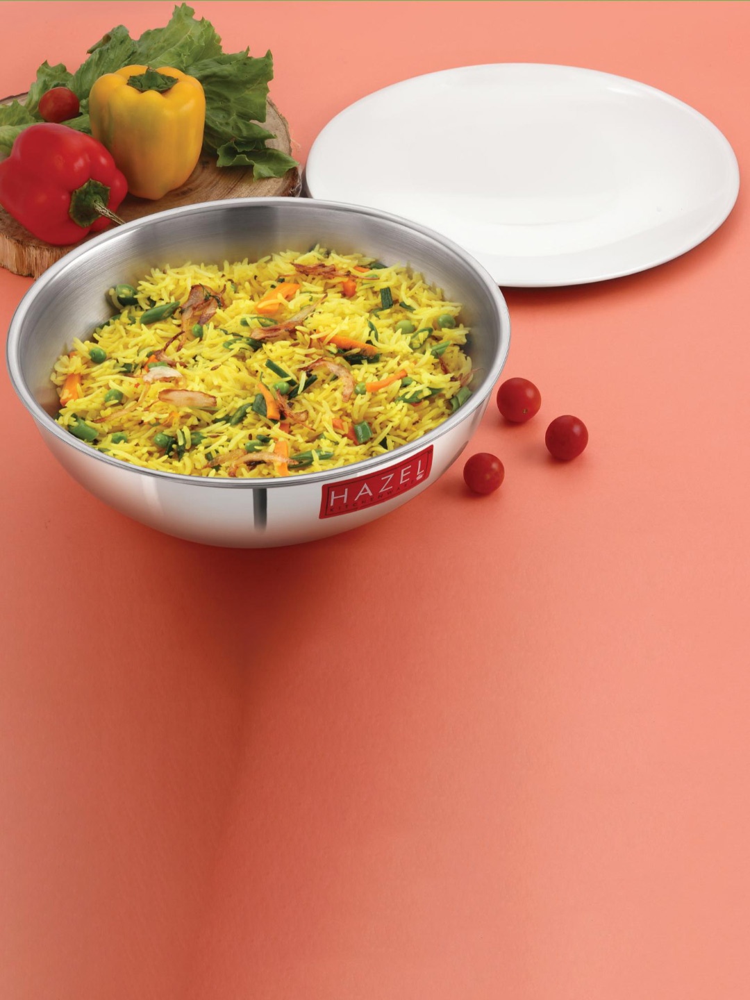

HAZEL Triply Silver-Toned Stainless Steel Induction Bottom Tasra 3 Ltrs