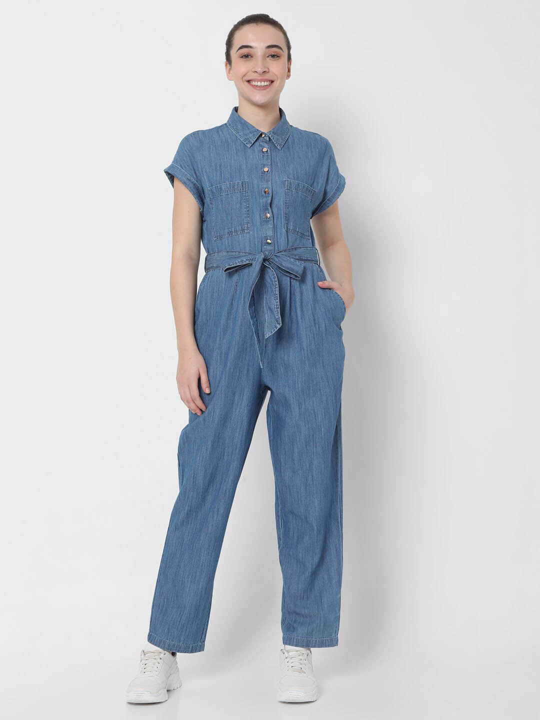 

Vero Moda Women Basic Jumpsuit, Blue