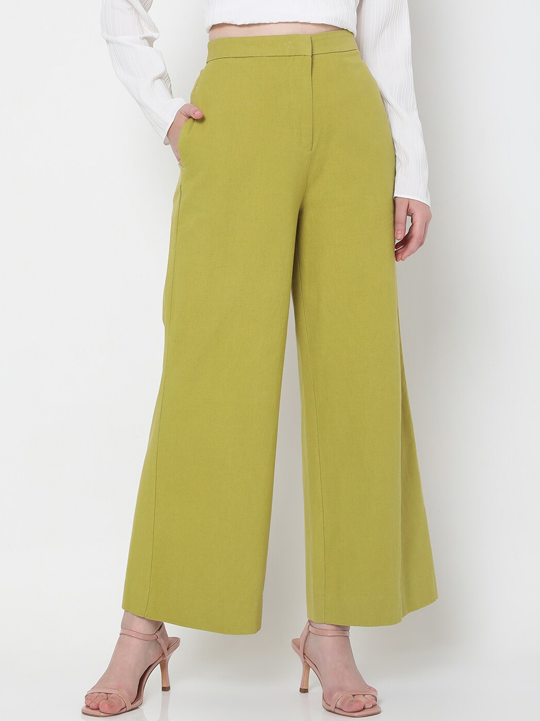 

Vero Moda Women Loose Fit Trousers, Green