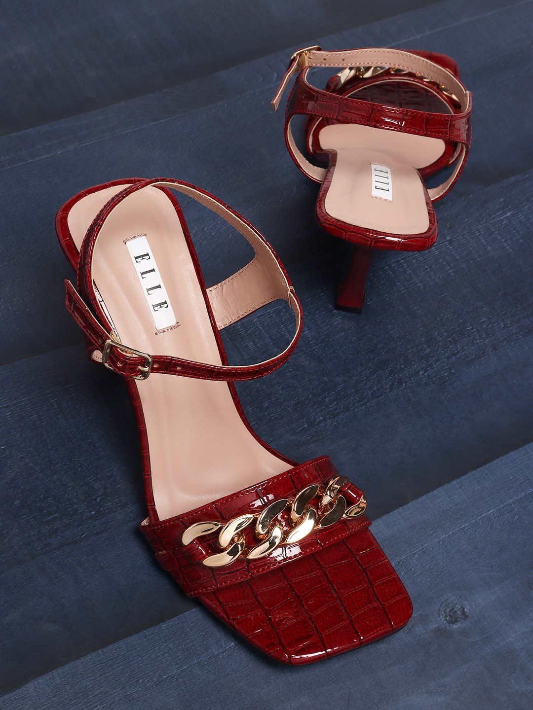 

ELLE Block Heels, Maroon