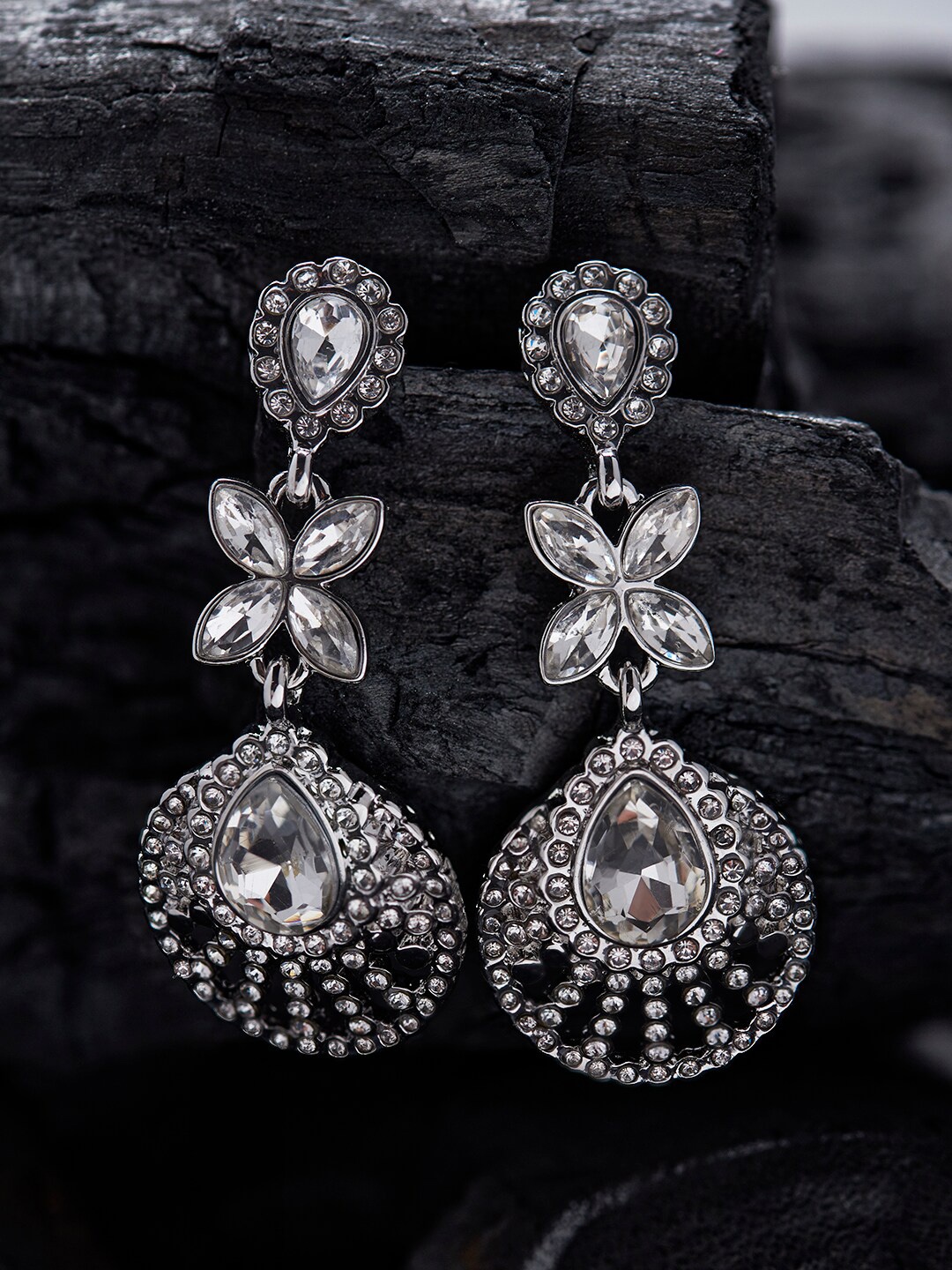 

Accessorize Silver-Plated Contemporary Drop Earrings
