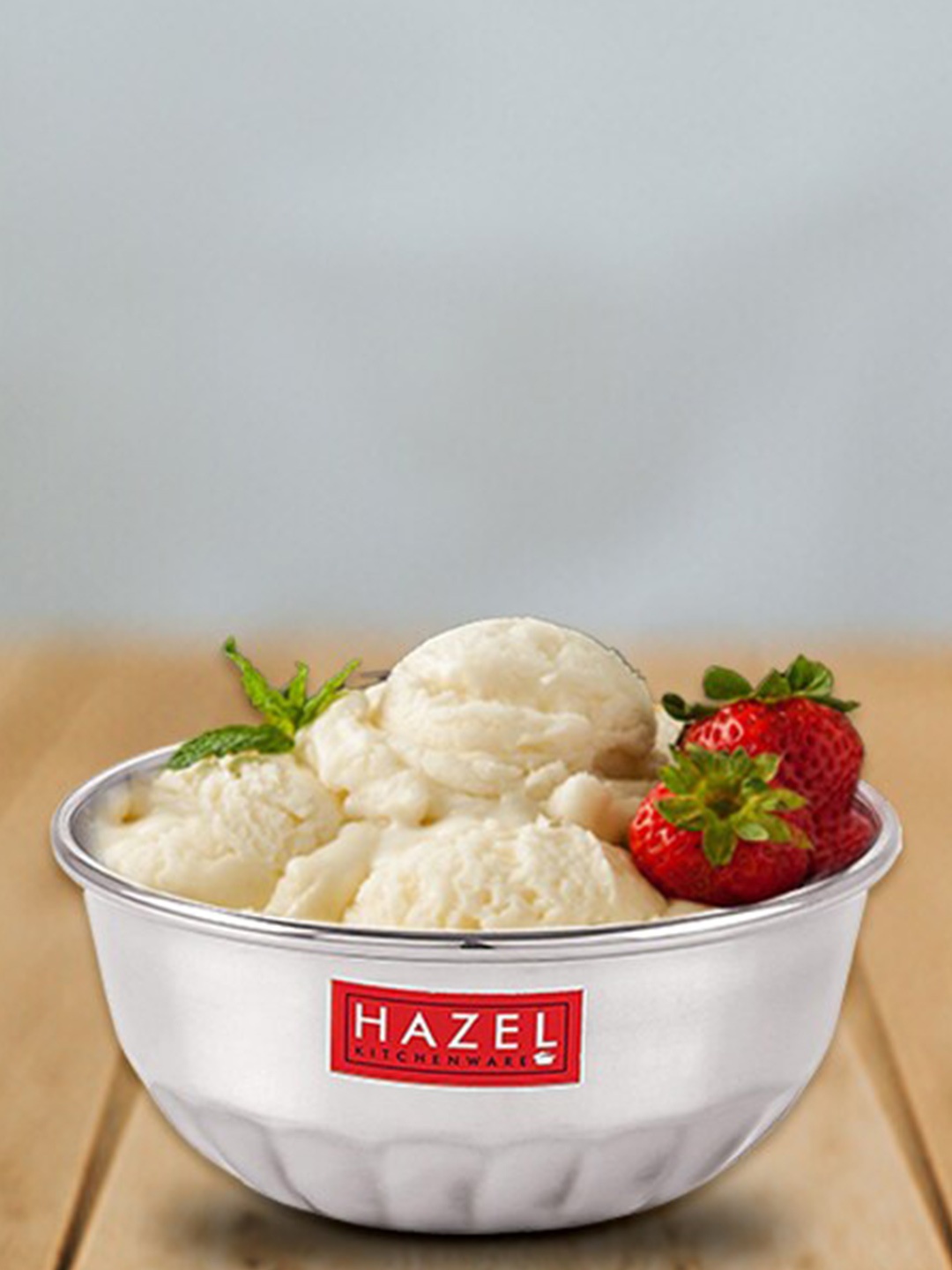 

HAZEL 24 Piece Silver-Toned Stainless Steel Glossy Bowls 300 ml