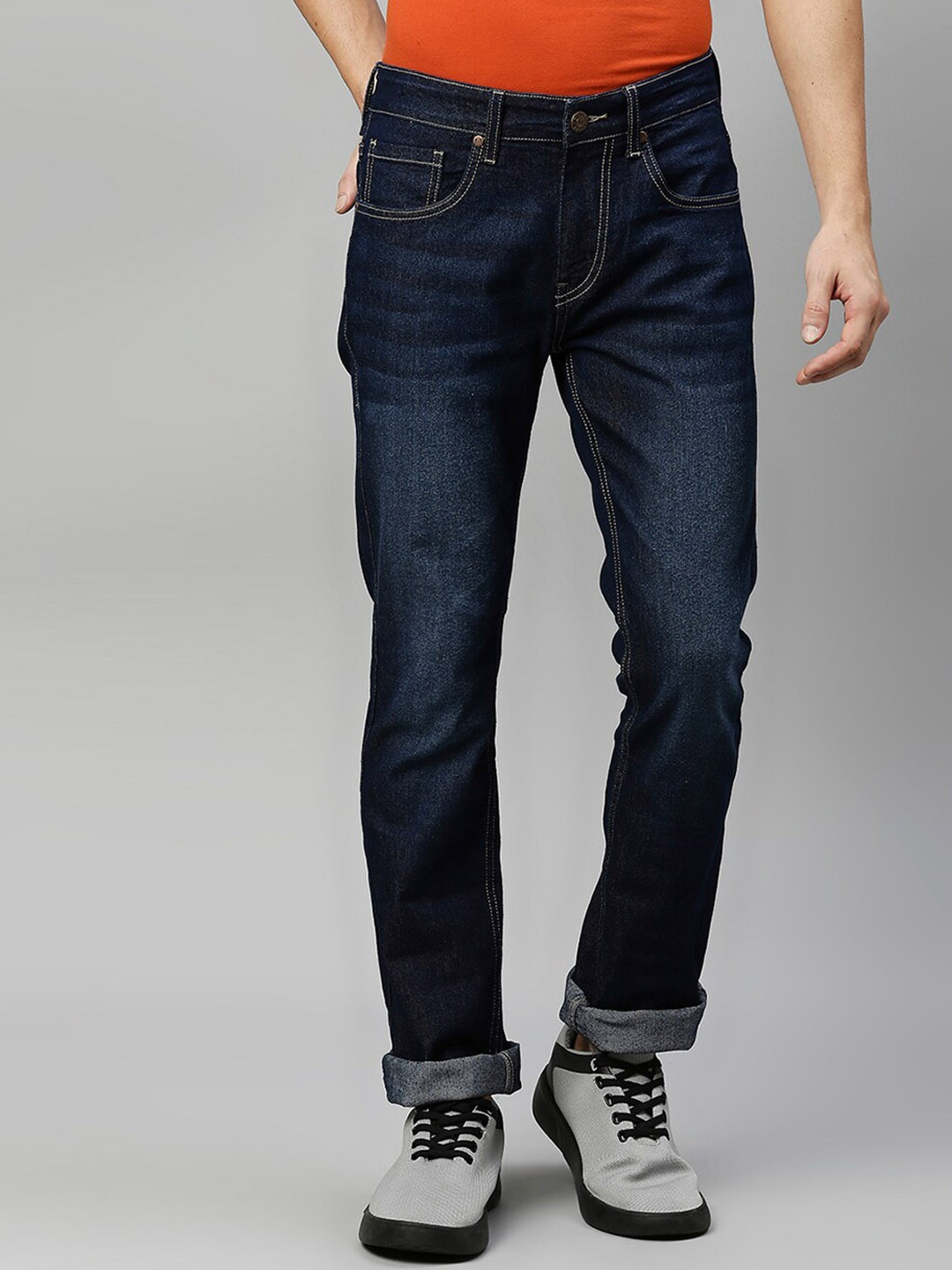 

High Star Men Blue Slim Fit Light Fade Stretchable Jeans