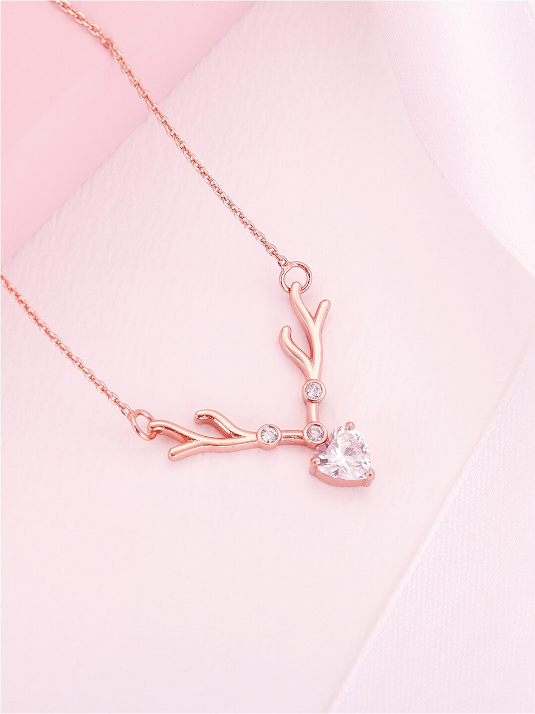 

GIVA Rose Sterling Silver Rose Gold-Plated Necklace