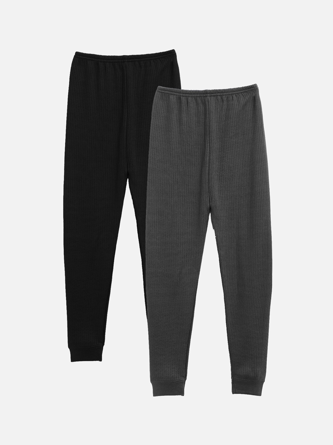 

Kanvin Boys Pack Of 2 Striped Thermal Bottoms, Black