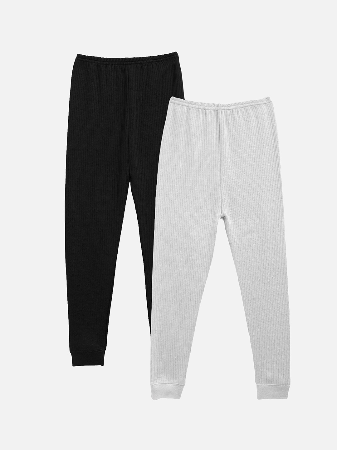 

Kanvin Boys Pack Of 2 Striped Thermal Bottoms, Black