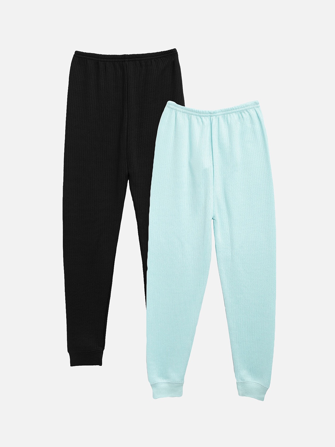 

Kanvin Boys Pack Of 2 Cotton Thermal Bottoms, Black