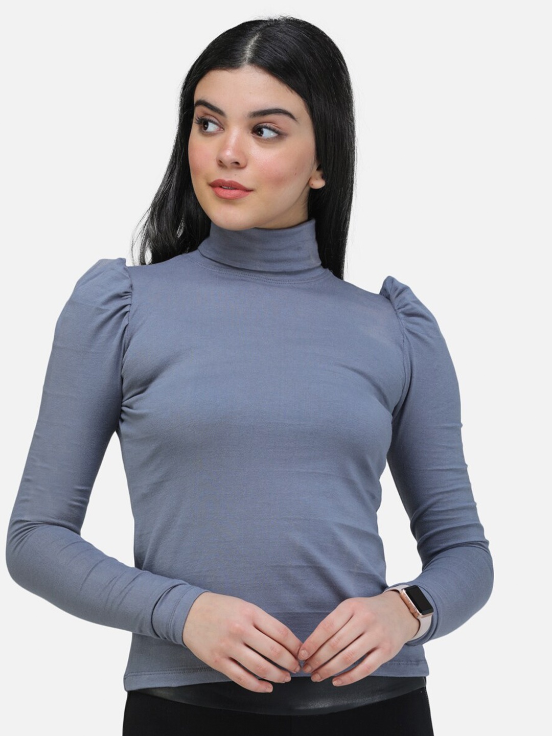 

Cation Hight Neck Top, Grey