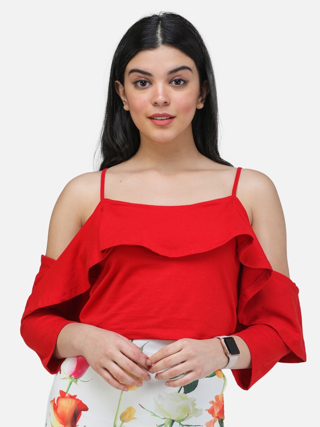 

Cation Shoulder Straps Top, Red