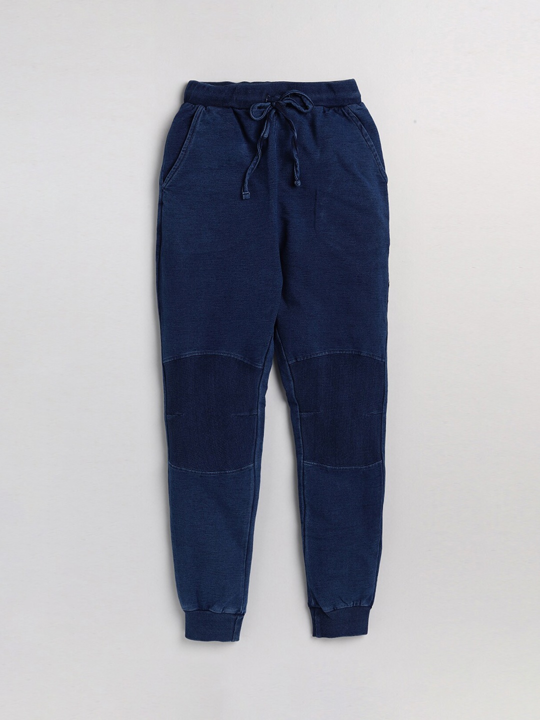 

AMUL Kandyfloss Kids Denim Cotton Joggers, Navy blue