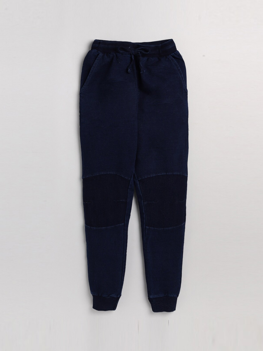 

AMUL Kandyfloss Kids Denim Cotton Joggers, Navy blue