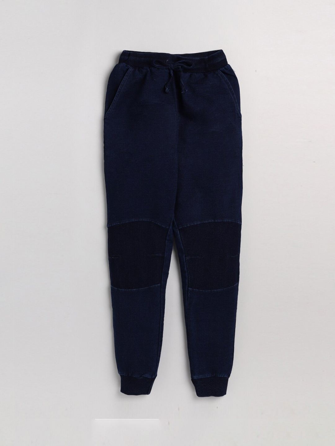 

AMUL Kandyfloss Kids Denim Cotton Joggers, Navy blue