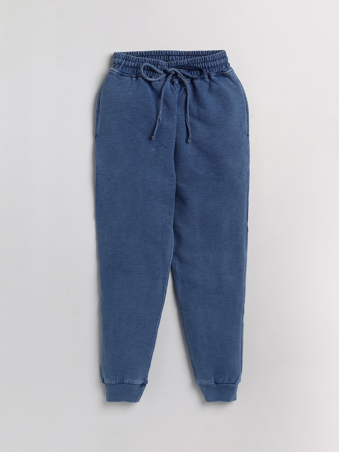 

AMUL Kandyfloss Kids Denim Cotton Joggers, Blue