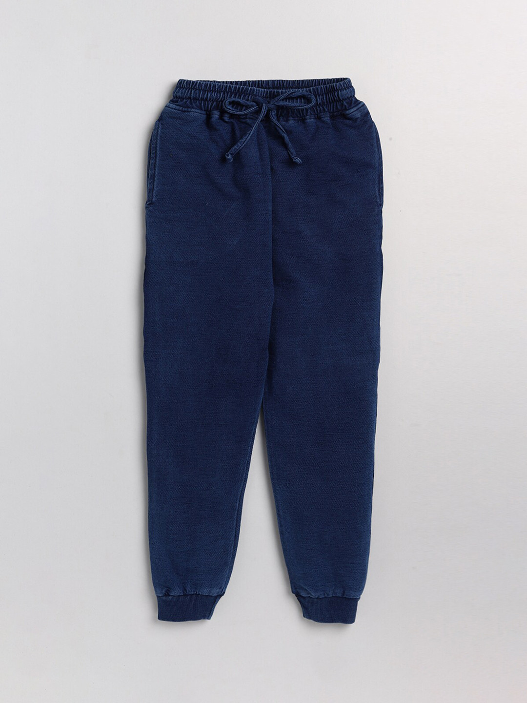 

AMUL Kandyfloss Kids Denim Cotton Joggers, Navy blue