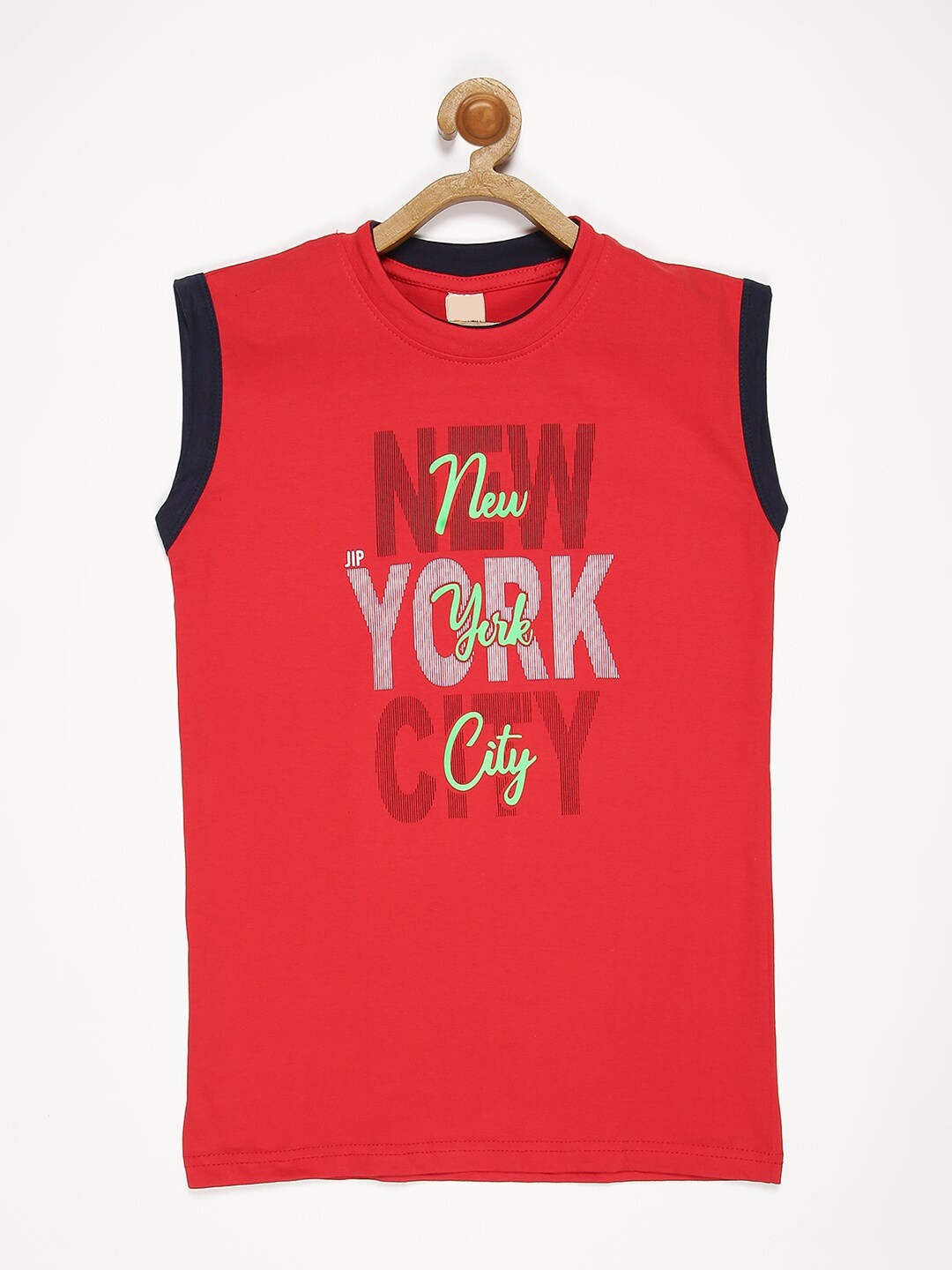 

V2 Value & Variety Boys Red Typography Printed Cotton T-shirt