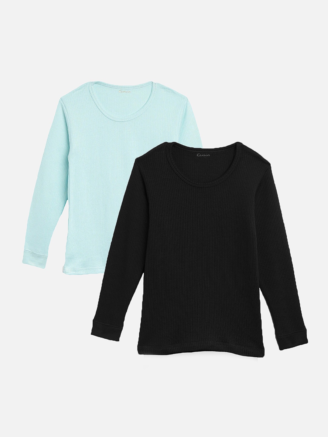 

Kanvin Boys Pack Of 2 Thermal Tops, Black