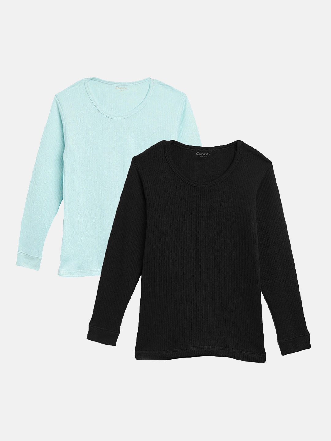 

Kanvin Boys Pack Of 2 Thermal Tops, Black