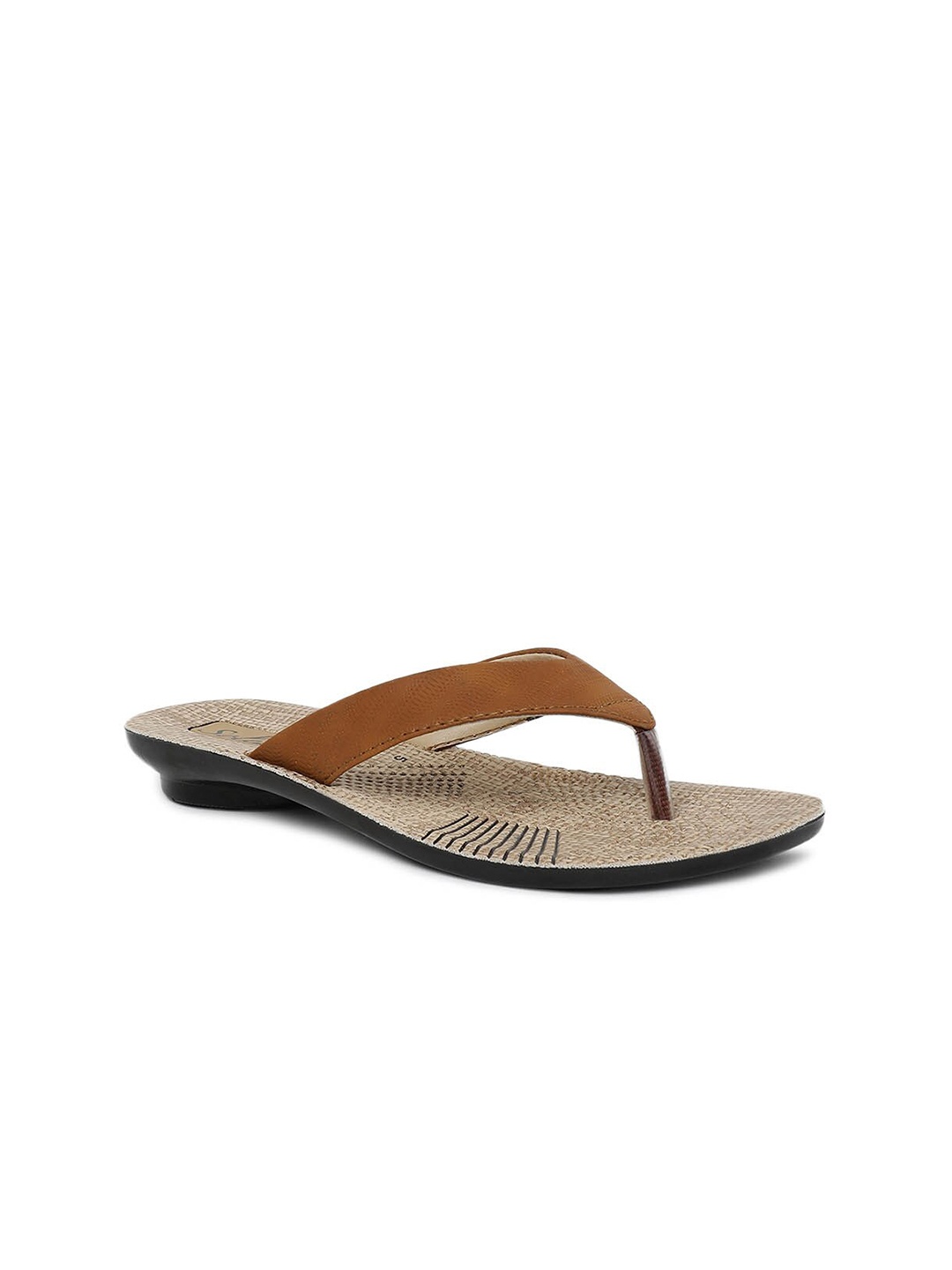 

Paragon Women Tan Open Toe Flats