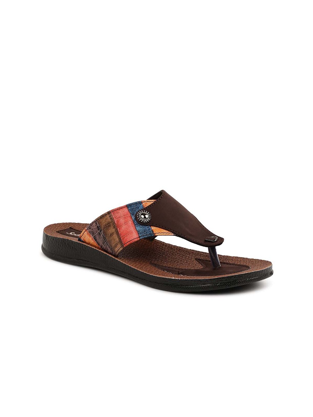 

Paragon Women Printed T-Strap Flats, Brown