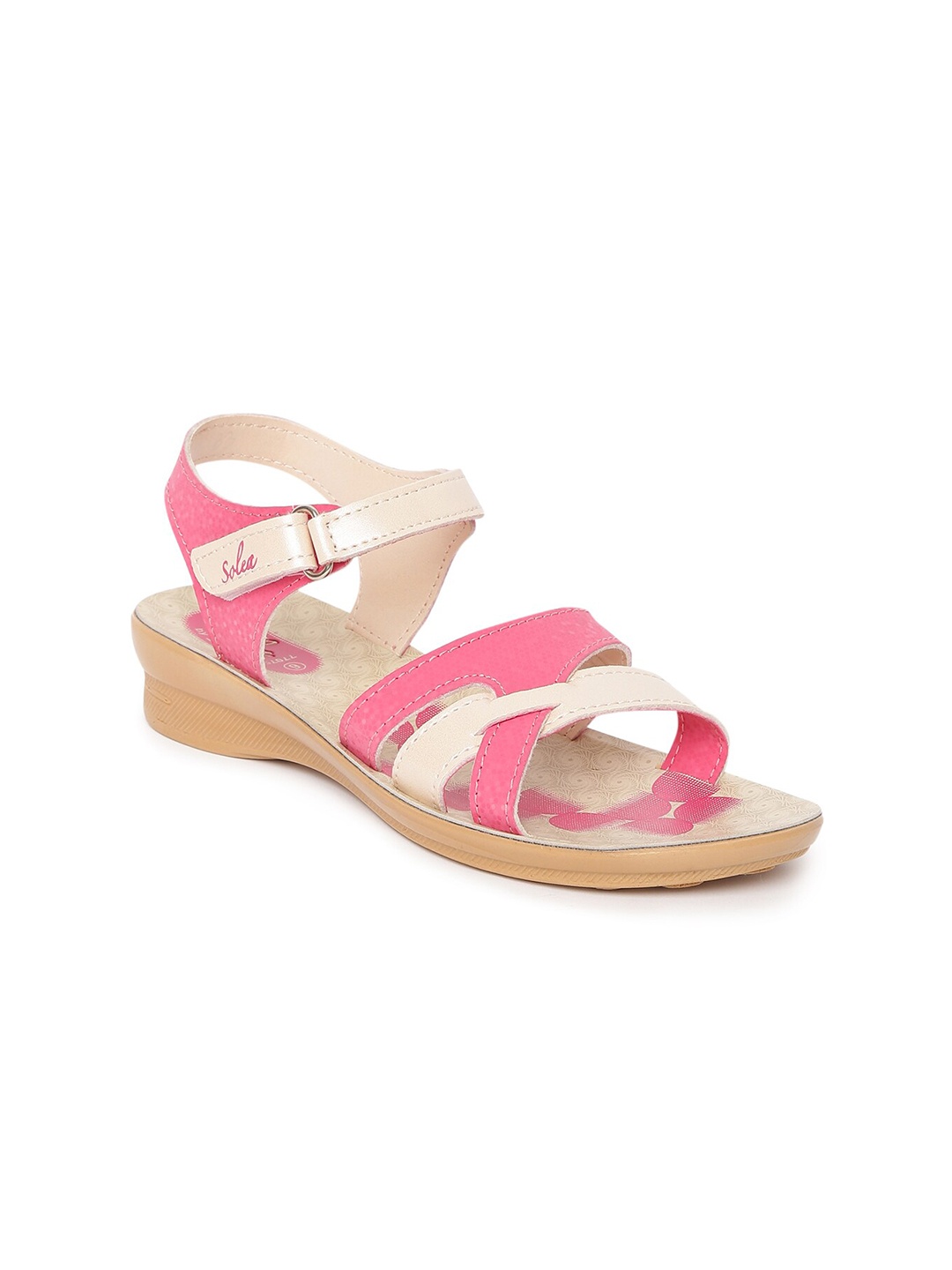 

Paragon Women Open Toe Flats, Pink
