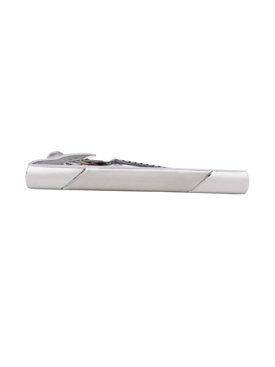 

The Tie Hub Men Silver-Toned Tie Bar