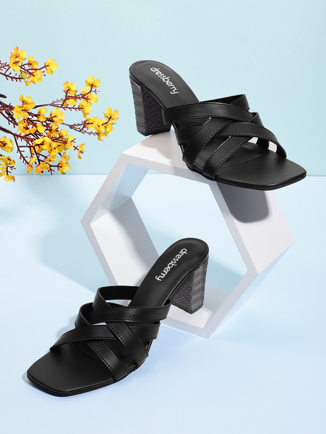 

DressBerry Block Heels, Black
