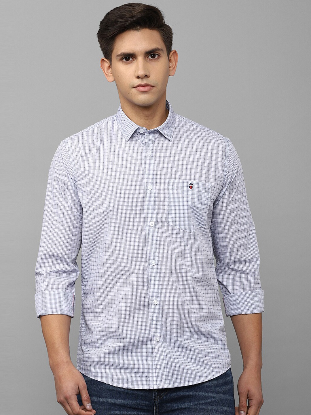 

Louis Philippe Jeans Men Slim Fit Printed Casual Shirt, Blue