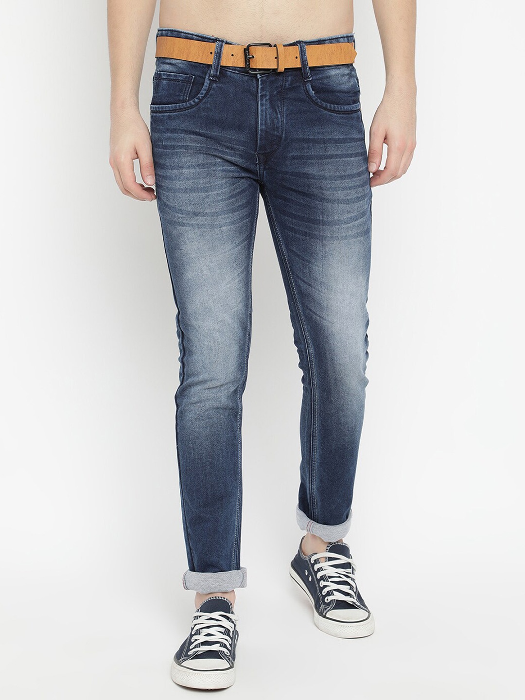 

V2 Value & Variety Men Heavy Fade Jeans, Blue