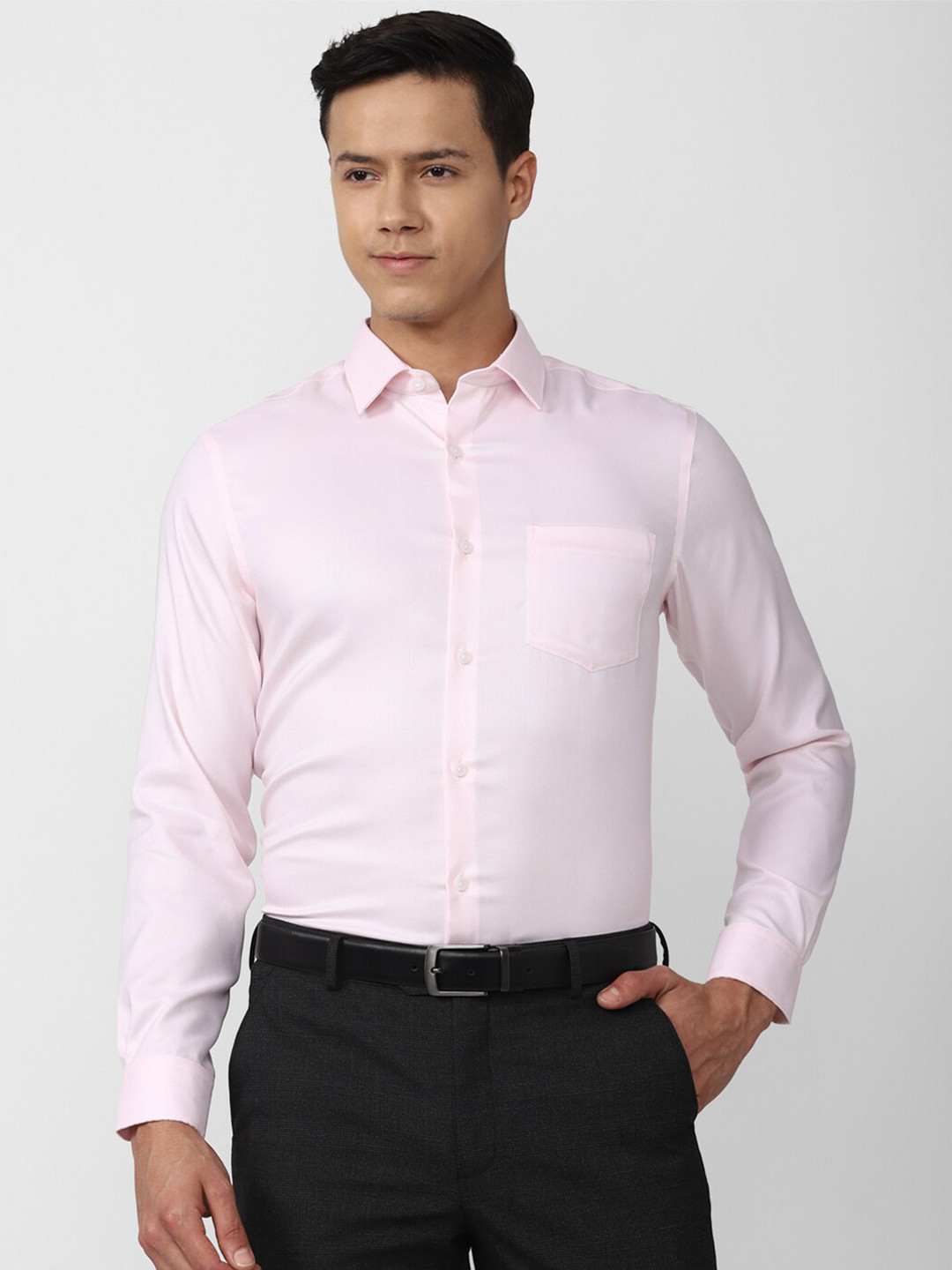 

Peter England Elite Men Pink Formal Shirt