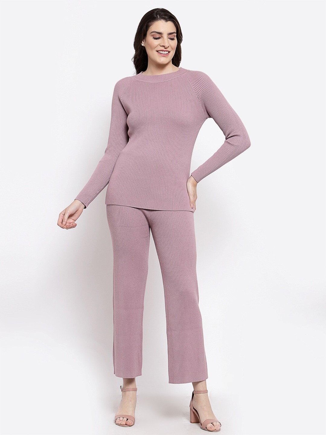 

Mafadeny Women Sweatshirt with Trousers, Mauve