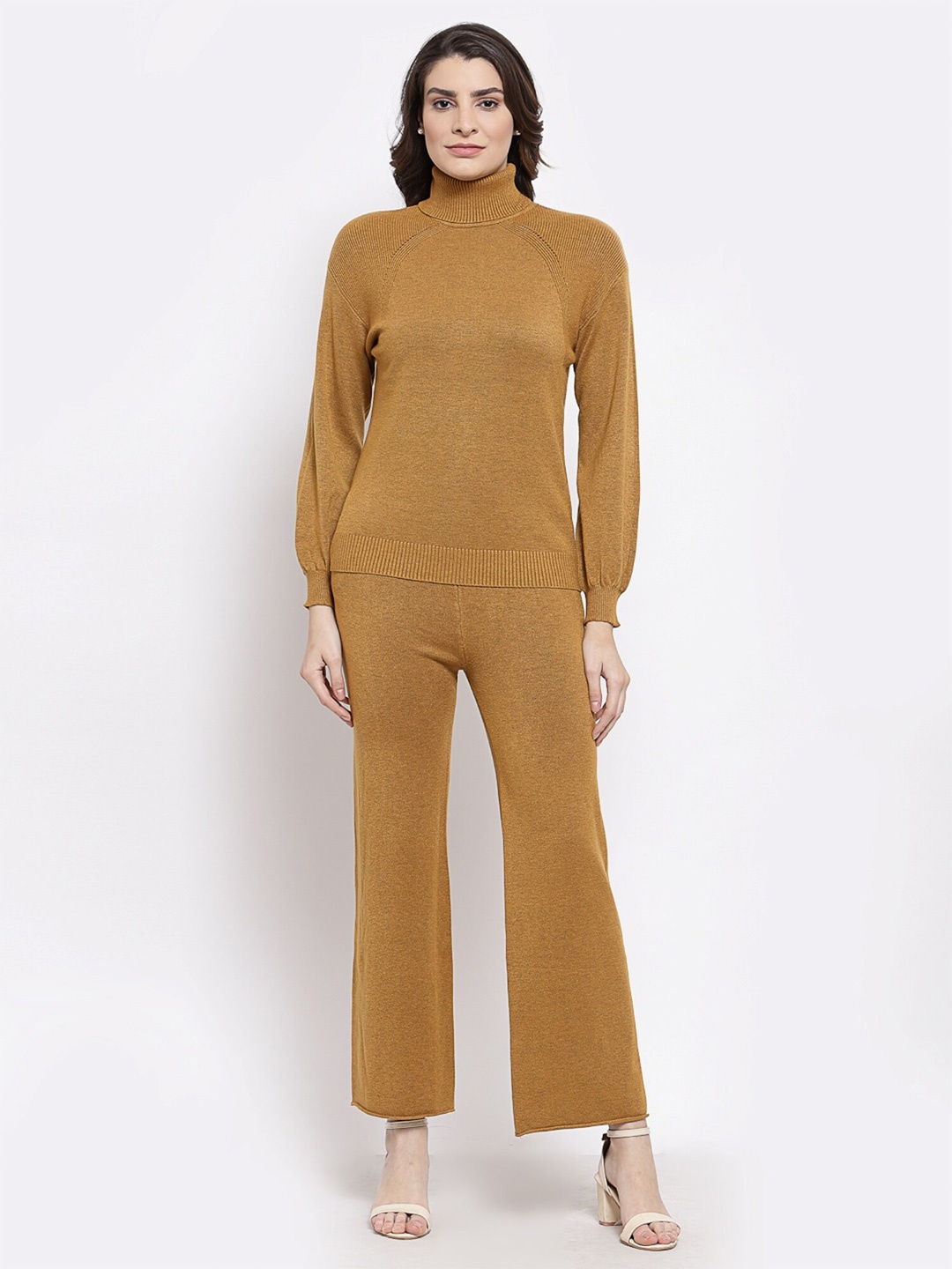 

Mafadeny Women Sweatshirt with Trousers, Mustard