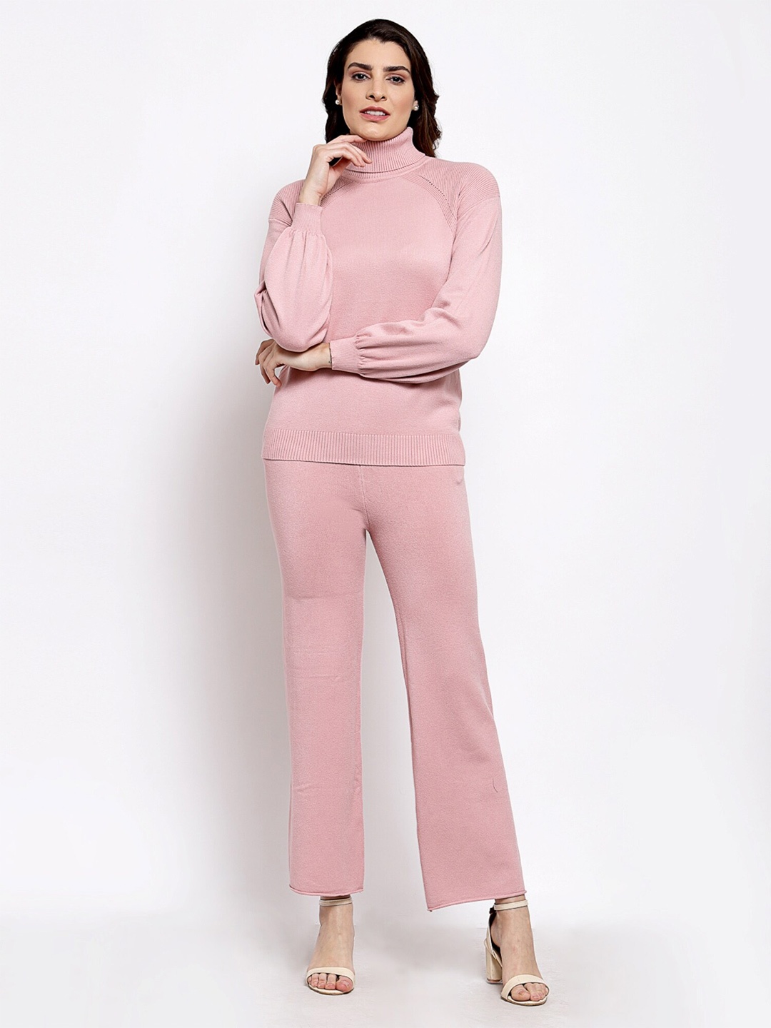 

Mafadeny Women Sweatshirt with Trousers, Pink