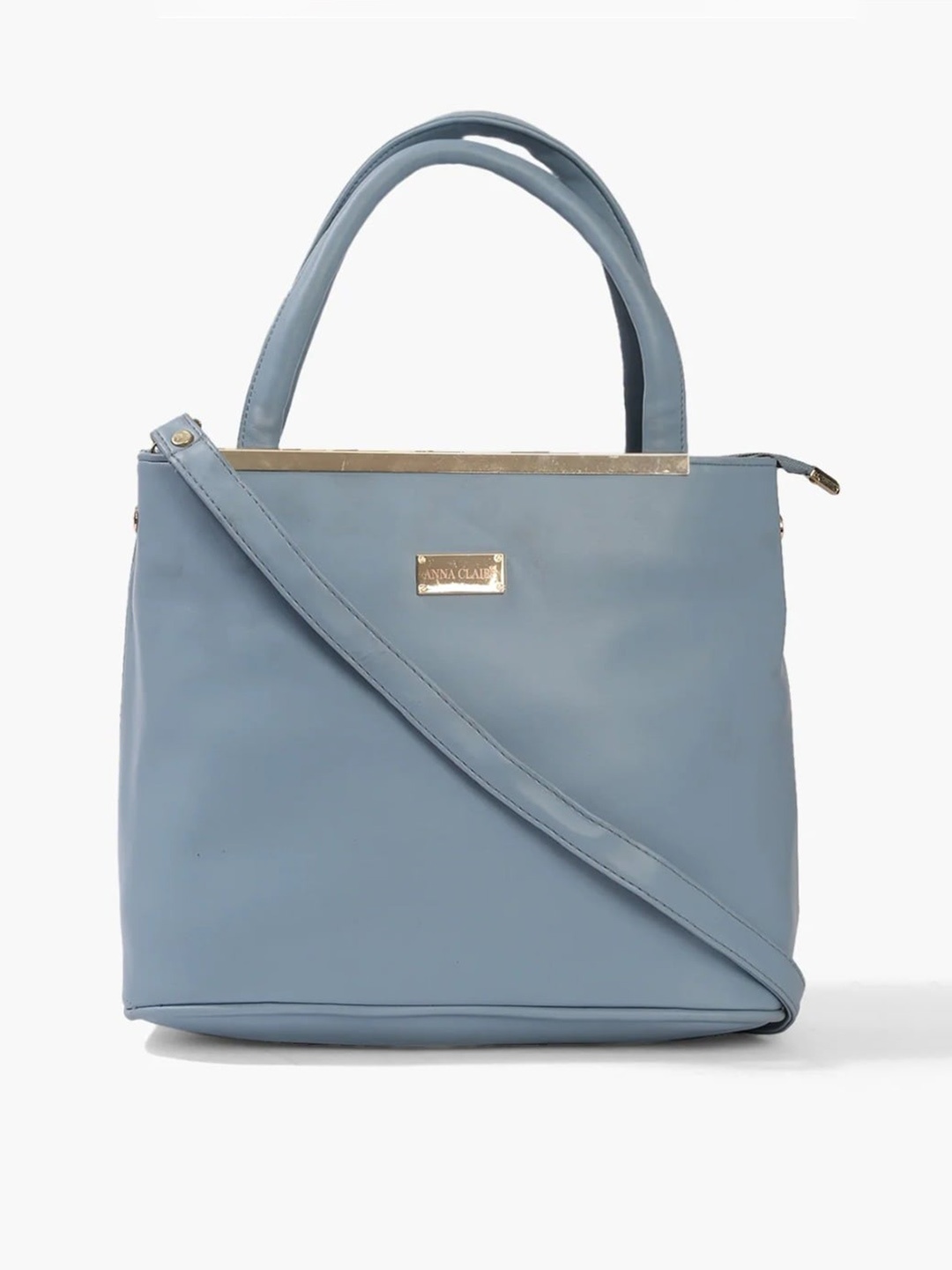 

Anna Claire Women PU Structured Handheld Bag, Blue