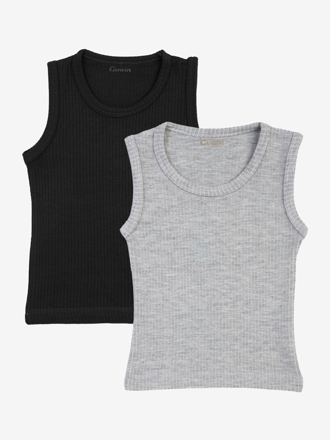 

Kanvin Boys Pack Of 2 Thermal Tops, Black