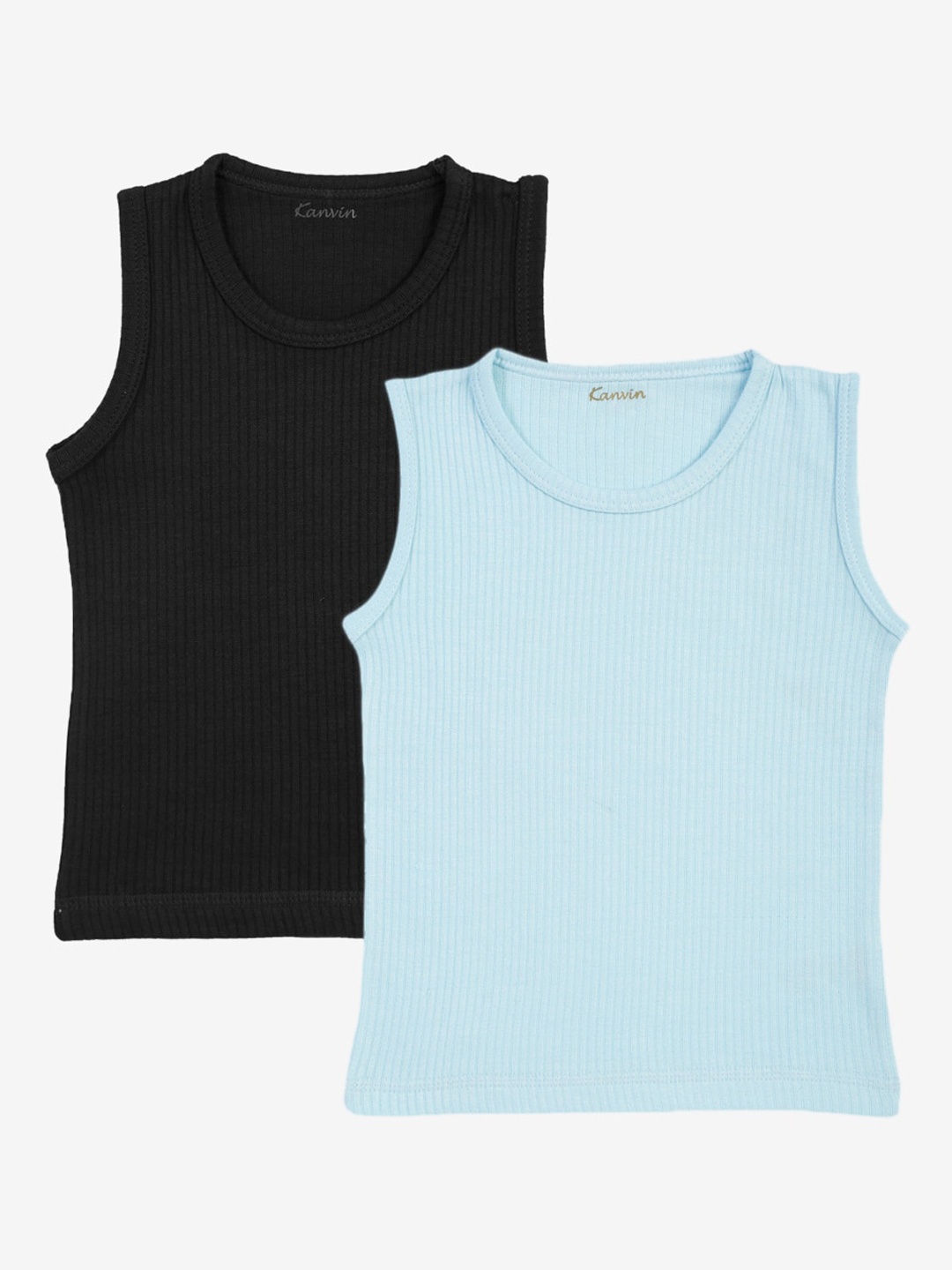 

Kanvin Boys Pack Of 2 Thermal Tops, Black