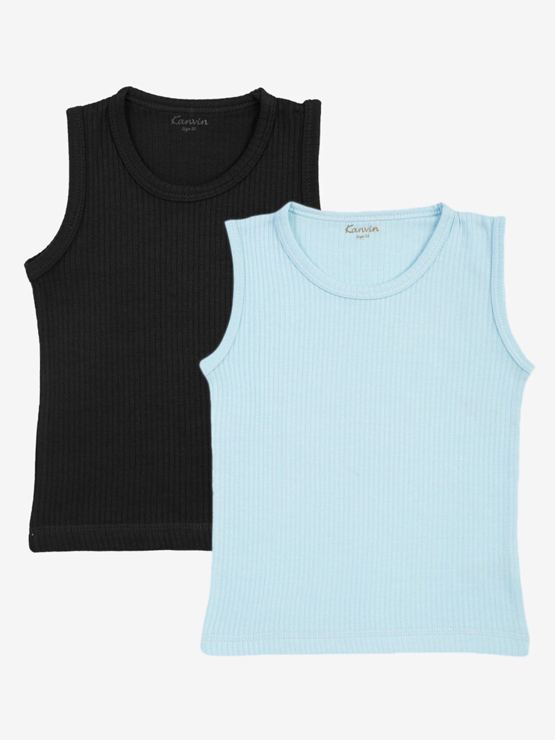 

Kanvin Boys Pack Of 2 Thermal Tops, Black