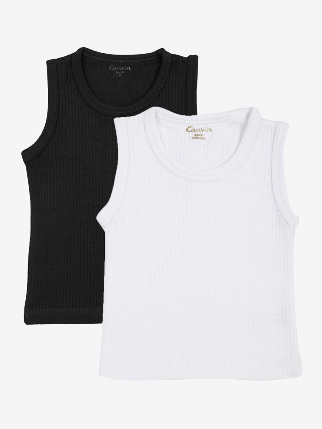 

Kanvin Boys Pack Of 2 Thermal Tops, Black