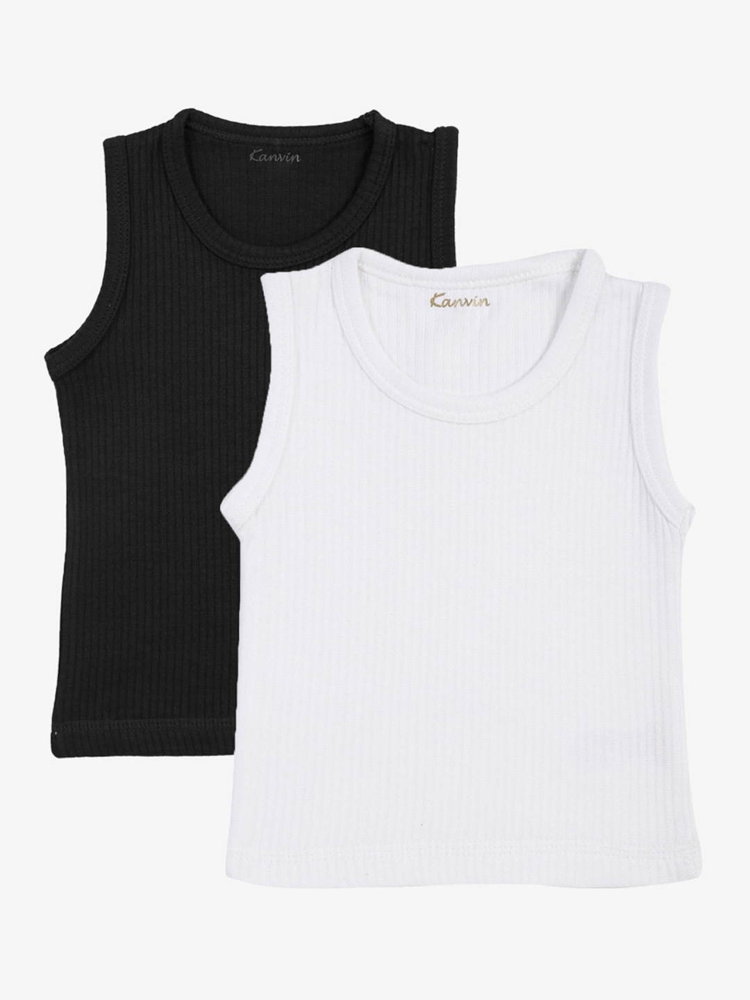 

Kanvin Boys Pack Of 2 Thermal Tops, Black