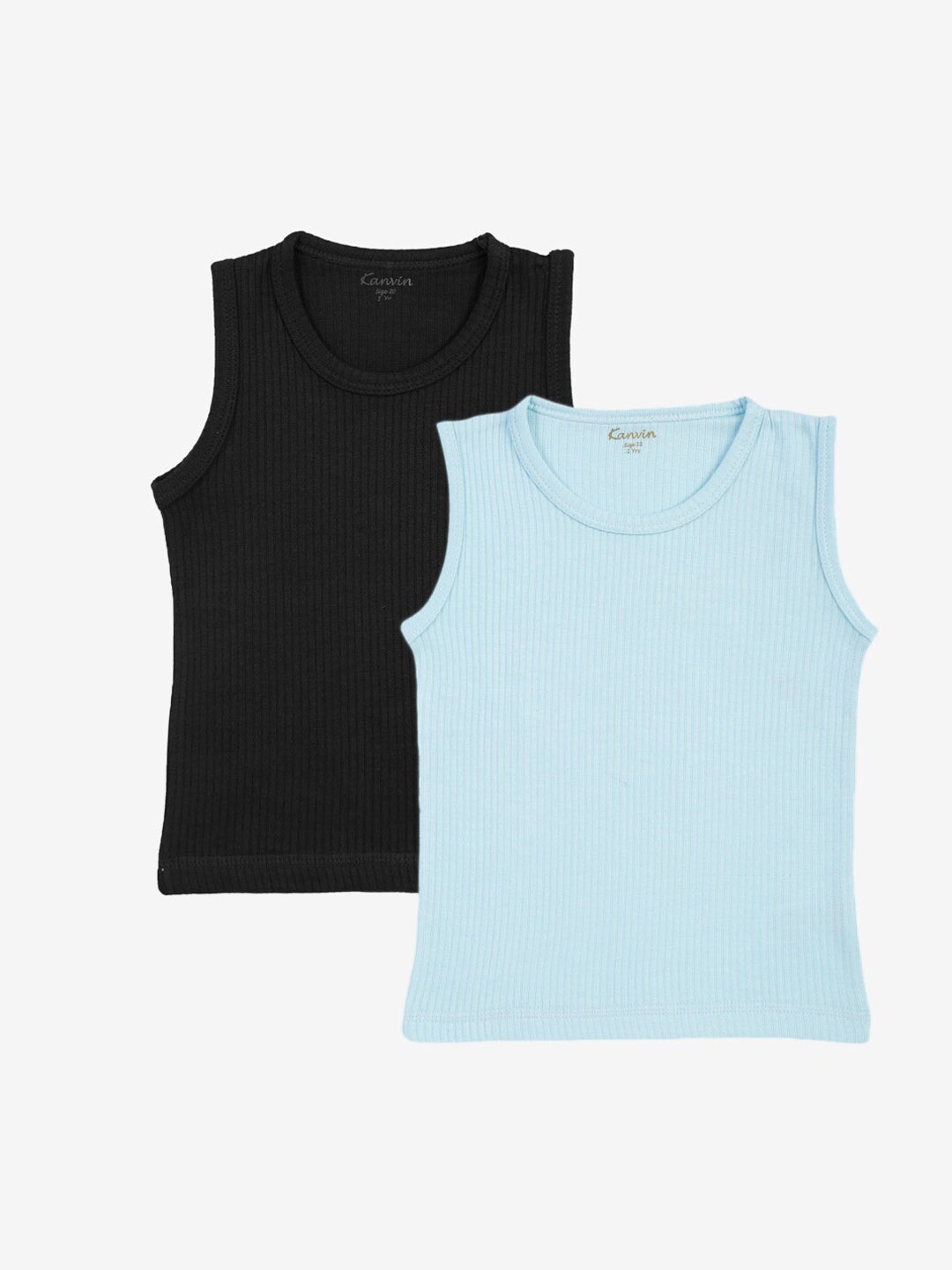 

Kanvin Boys Pack Of 2 Thermal Tops, Black