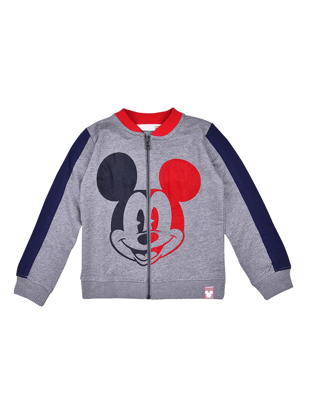 

Wish Karo Boys Grey Colourblocked Lightweight Crop Outdoor Bomber jacket
