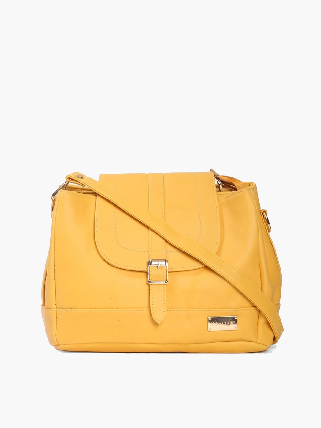 

Anna Claire Structured Sling Bag, Mustard