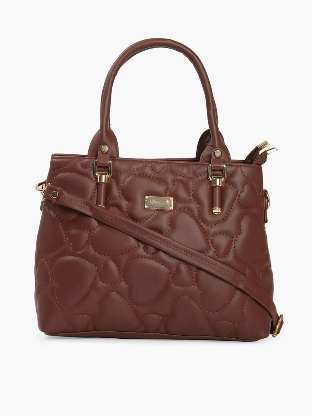 

Anna Claire Textured PU Structured Shoulder Bag, Brown