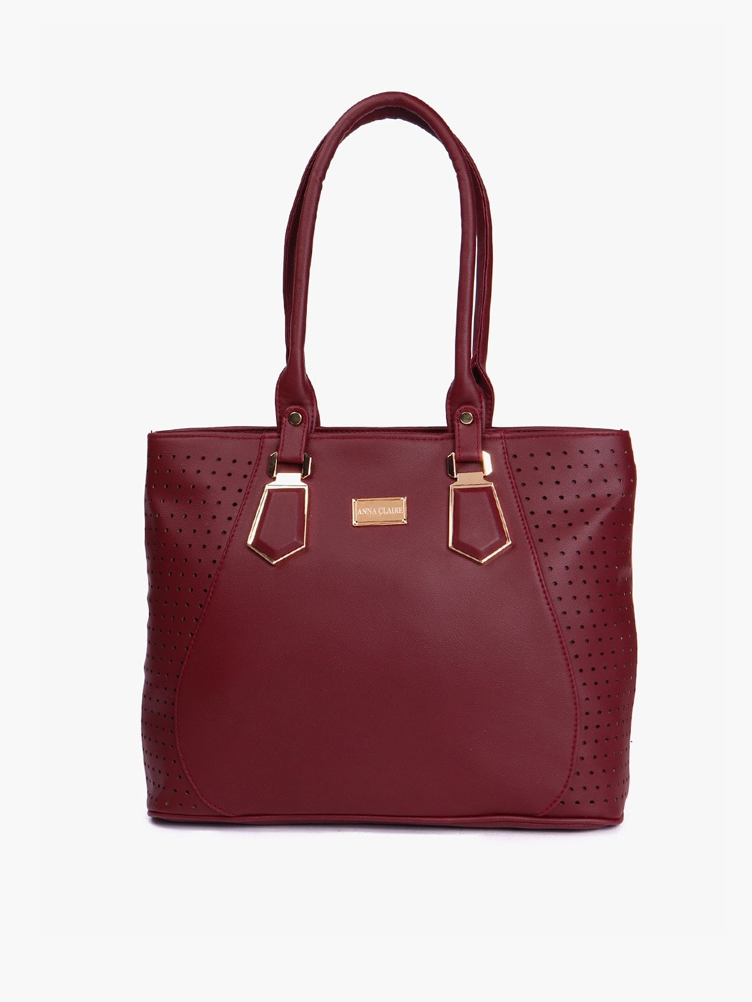 

Anna Claire Structured Shoulder Bag, Maroon