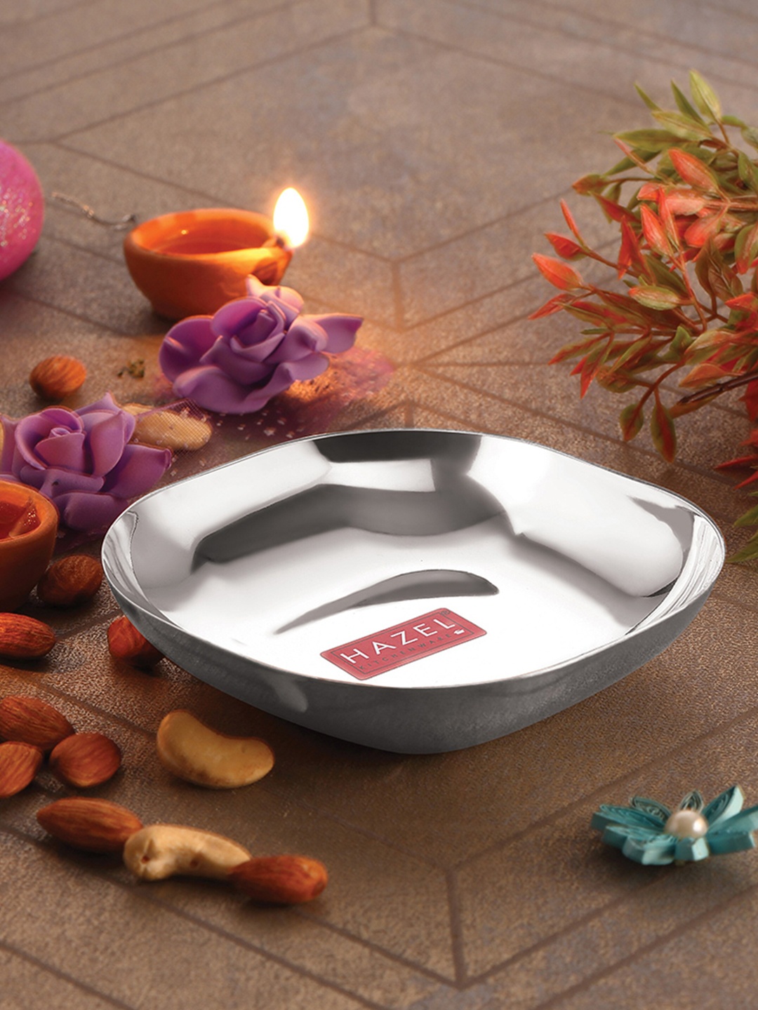 

HAZEL Silver-Toned & 3 Pieces Stainless Steel Matte Bowls