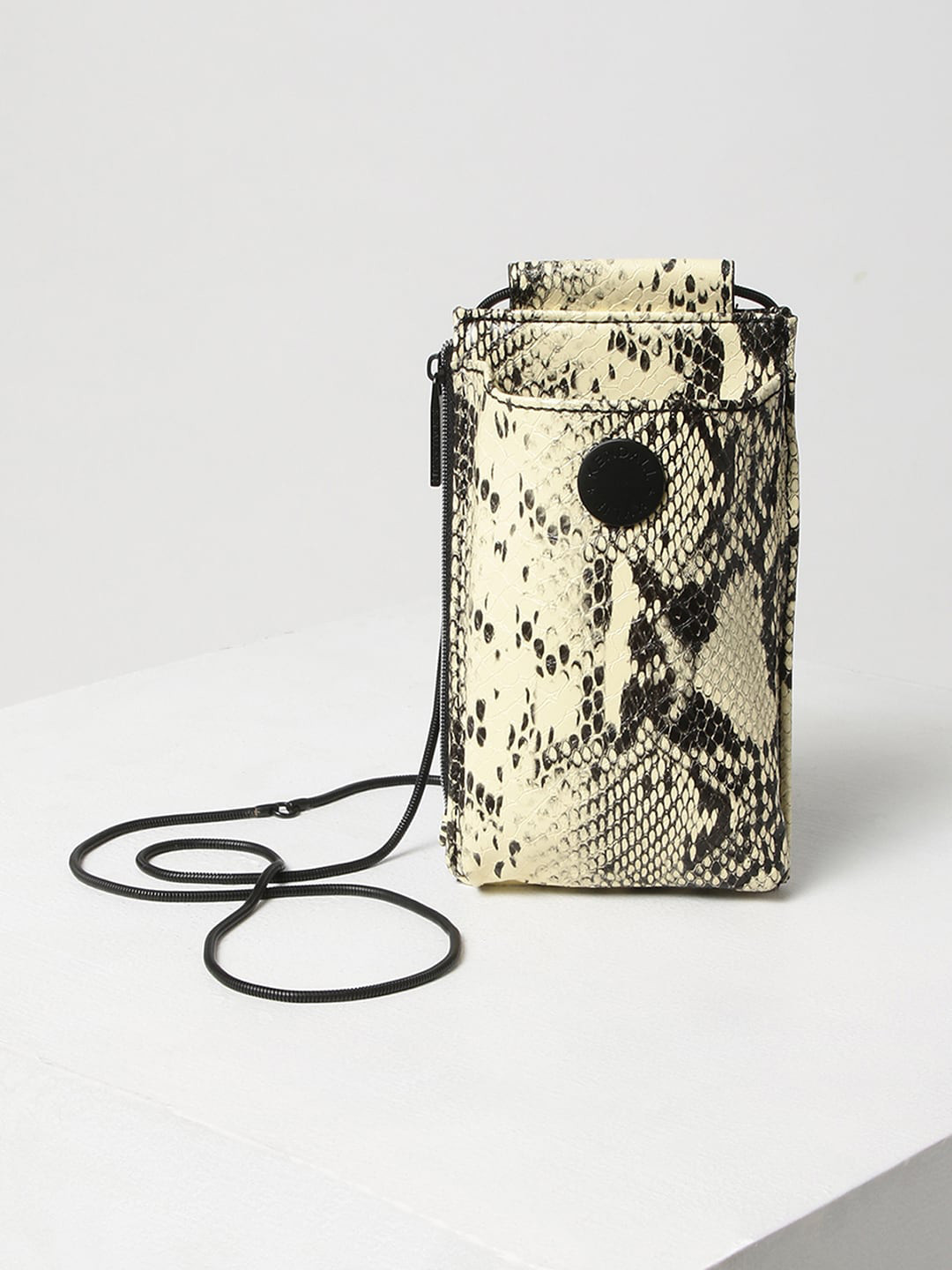 

KENDALL & KYLIE Off White Animal Printed PU Shopper Sling Bag