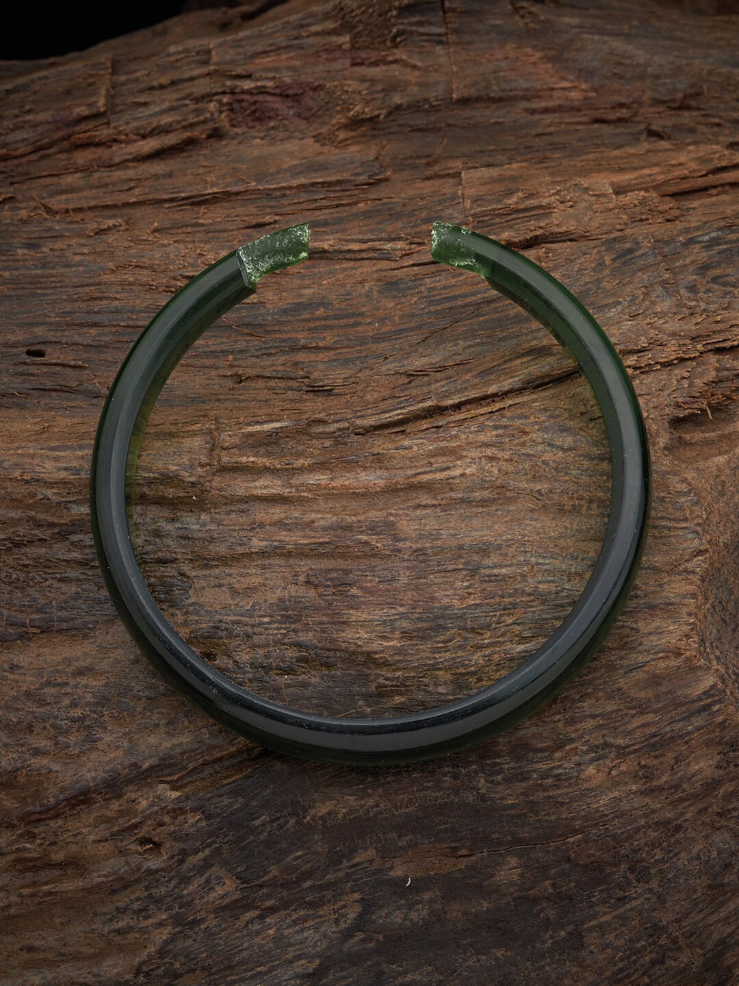 

Kushal's Fashion Jewellery Women Green Kada Bracelet