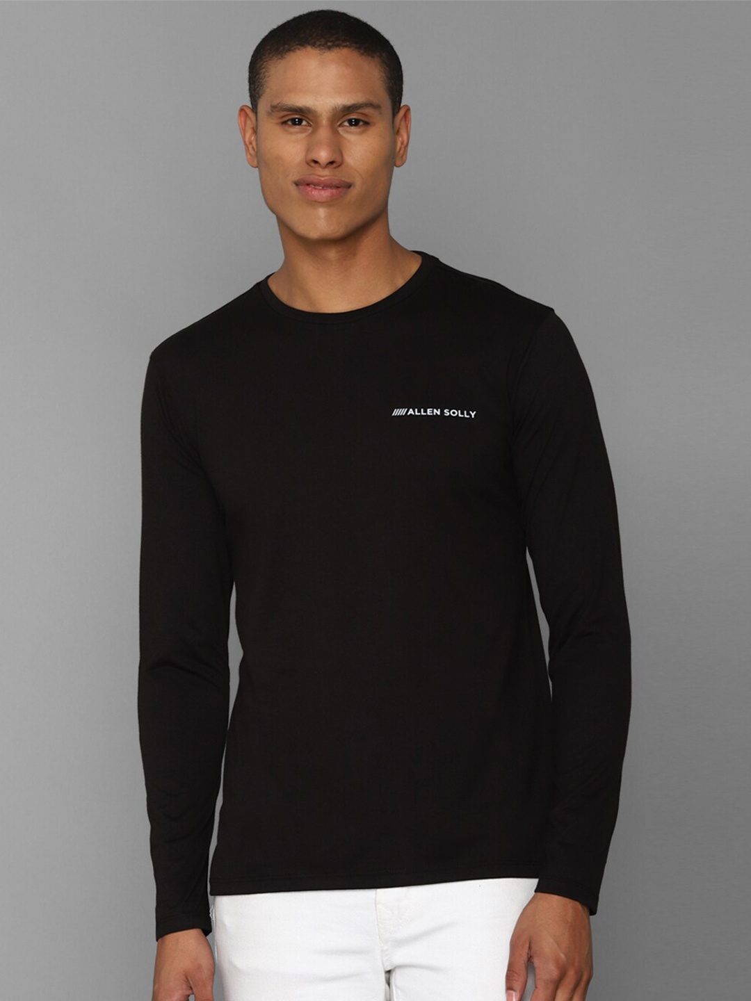 

Allen Solly Men Cotton Typography Printed T-shirt, Black
